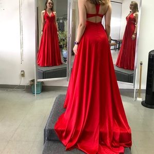 Alyce Paris Red Cutout Prom Pageant Gown size 2